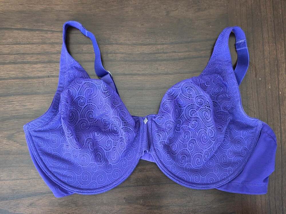 Natori Full Figure Lace Underwire Bra Size 40DDD Purple